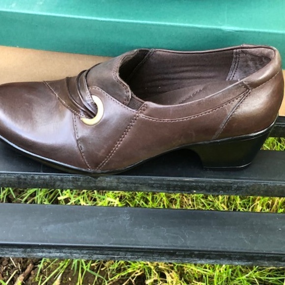 Clark’s 🆕 leather Ingalls Trance Brown Sz 7.5 W - Picture 2 of 6